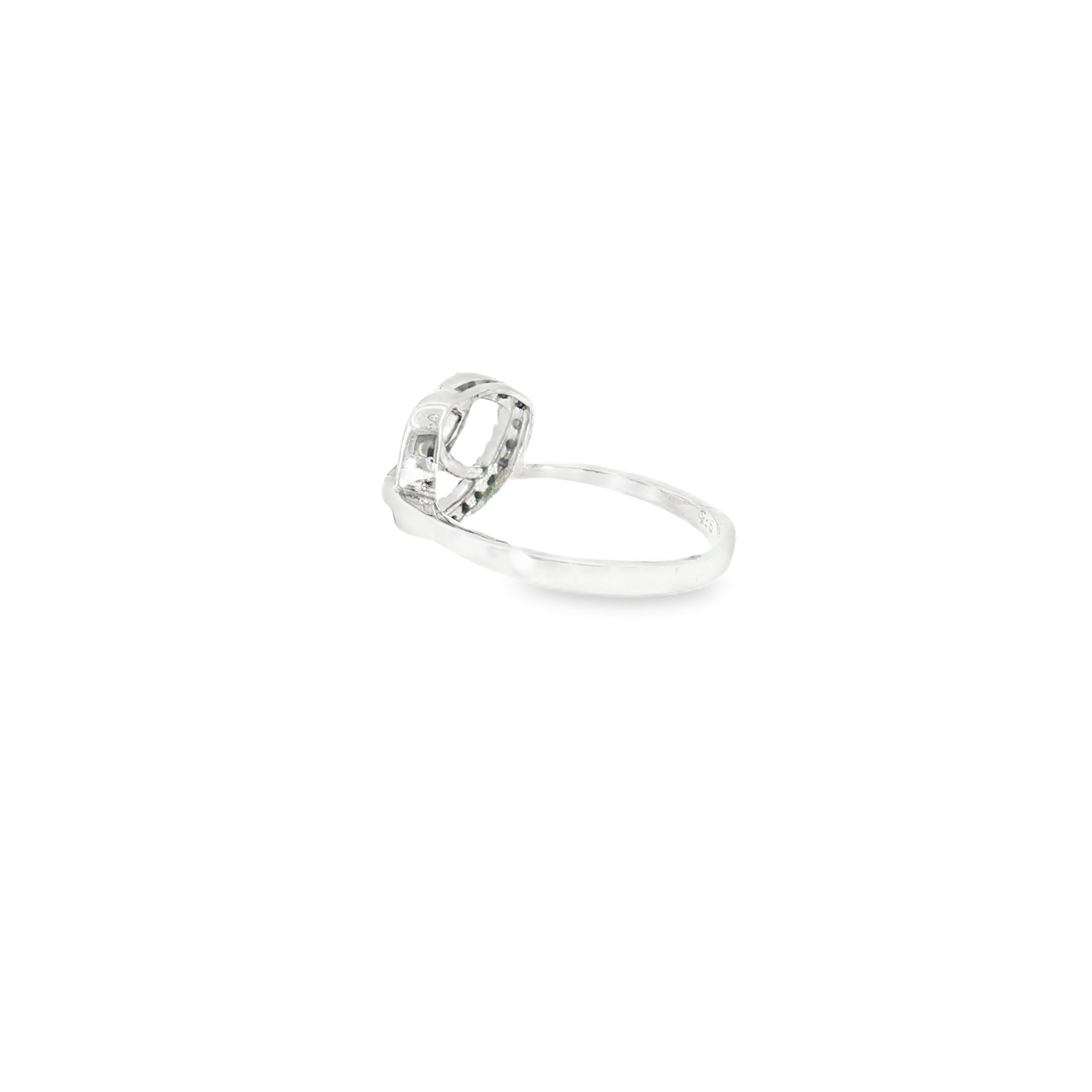 Sterling Silver 0.14 ctw MT Yogo Sapphire Women's Ring Size 7.25