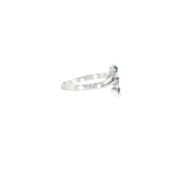 Sterling Silver 0.11 ctw MT Yogo Sapphire Women's Ring Size 7.75