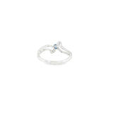 Sterling Silver 0.10 ctw MT Yogo Sapphire Women's Ring Size 8