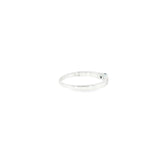 Sterling Silver 0.06 ctw MT Yogo Sapphire Women's Ring Size 9