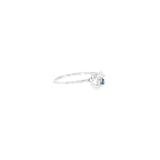 Sterling Silver 0.05 ctw MT Yogo Sapphire Women's Ring Size 7.75