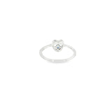 Sterling Silver 0.08 ctw MT Yogo Sapphire Women's Ring Size 9