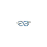Sterling Silver 0.35 ctw MT Yogo Sapphire Women's Ring Size 7.75