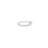 Sterling Silver 0.04 ctw MT Yogo Sapphire Women's Ring Size 5.75