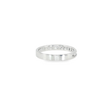 14k White Gold 0.25 ctw Channel Set Diamond Band