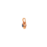 14k Rose Gold 0.53 ctw MT Yogo Sapphire Vintage Inspired Pendant