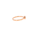 14k Rose Gold 0.44 ctw Montana Sapphire Solitaire Women's Ring