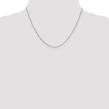 14k White Gold 18" .8mm Box Chain