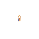 14k Rose Gold 0.20ctw MT Yogo Sapphire Nature Inspired Pendant
