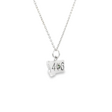 Sterling Silver 0.04 ctw 406 Montana Sapphire Pendant