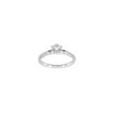 14k White Gold 1.11 ctw Solitaire Diamond Engagement Ring
