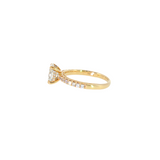 14k Yellow Gold 1.54 ctw Solitaire Diamond Engagement Ring