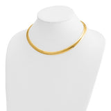14k Yellow Gold 18" Omega Necklace