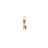 14k Rose Gold 0.24ctw Amethyst Free Form Pendant