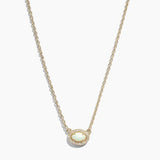 Gold Plated Opal Necklace