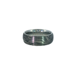 Tungsten Marbled Damascus Men's Wedding Band