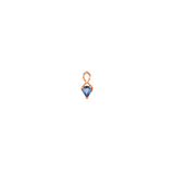 14k Rose Gold 0.15 ctw MT Yogo Sapphire Twist Pendant