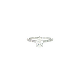 14k White Gold 1.34 ctw Solitaire Diamond Engagement Ring