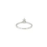 14k White Gold 1.34 ctw Solitaire Diamond Engagement Ring