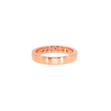 14k Rose Gold Channel Set 0.29ctw MT Yogo Sapphire Women's Ring
