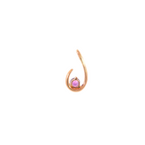 14k Rose Gold 0.24ctw Amethyst Free Form Pendant
