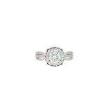 14k White Gold 1.25 ctw Nature Inspired Diamond Engagement Ring