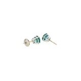 14k White Gold 2.27ctw Stud Montana Sapphire Earrings