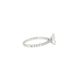 14k White Gold 1.34 ctw Solitaire Diamond Engagement Ring