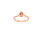14k Rose Gold Halo 0.47ctw MT Yogo Sapphire Women's Ring